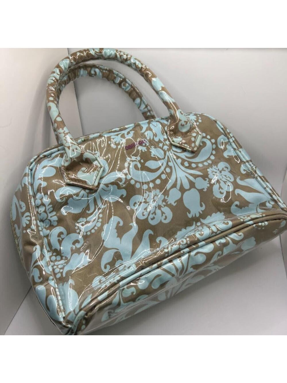 Y2K Vintage Contents Unique Quilted Plastic Purse